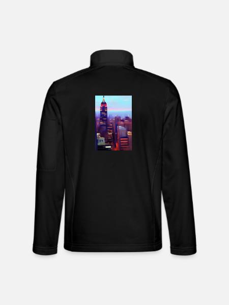 New York City Skyline - Unisex Softshell Jacket - black