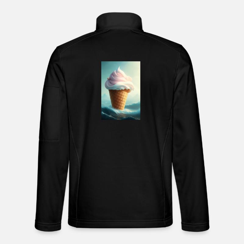 Eiscreme - Unisex Softshelljacke - Schwarz