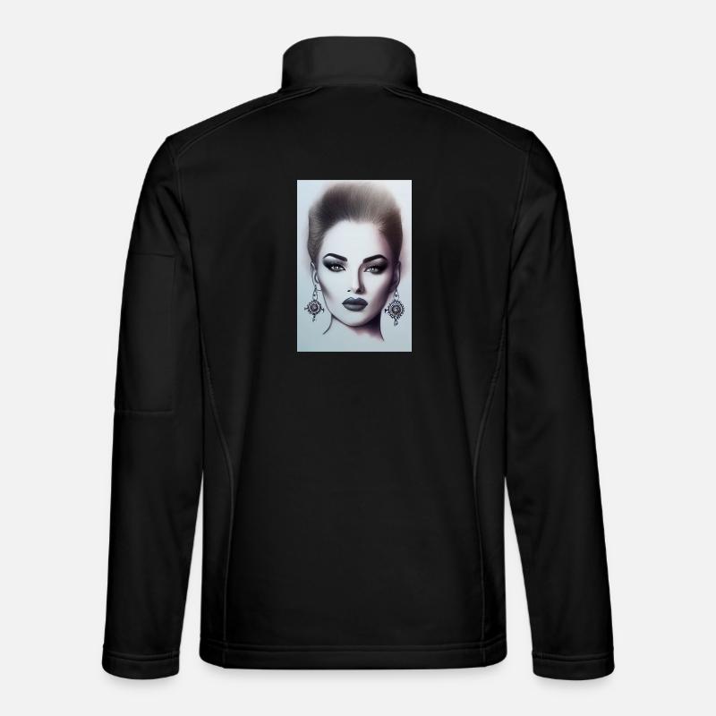 Frau mit Schmuck Unisex Softshelljacke