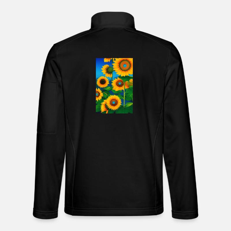 Sunflowers - Unisex Softshell Jacket - black