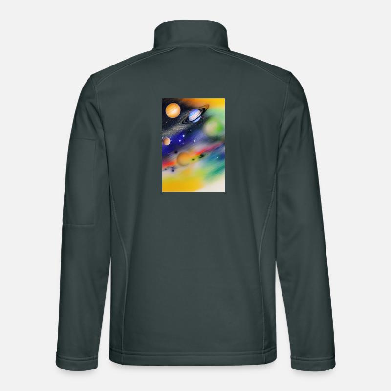 Espace et planètes Veste en tissu softshell Unisexe