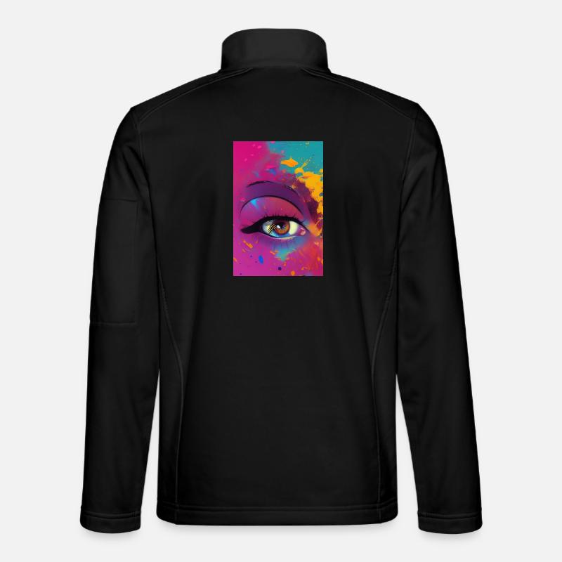 Abstrakte Kunst - Unisex Softshelljacke - Schwarz