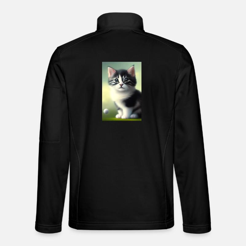 Baby Cat - Unisex Softshell Jacket - black