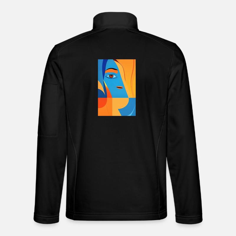 Abstract art - Unisex Softshell Jacket - black