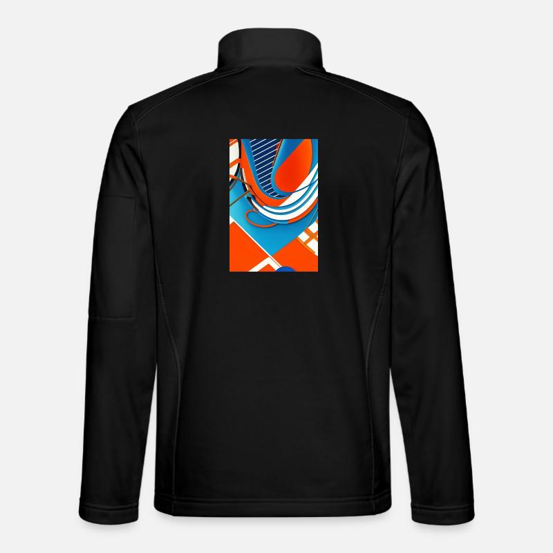 Abstract art - Unisex Softshell Jacket - black