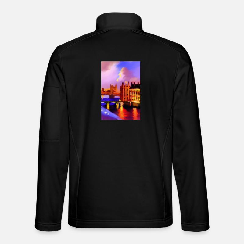 Ponts à Londres Veste en tissu softshell Unisexe