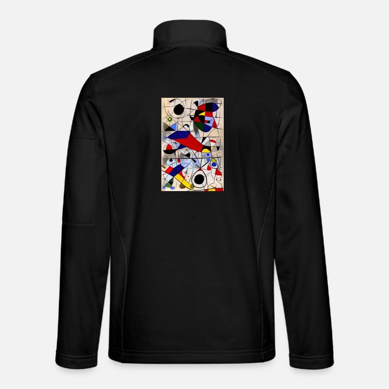 Abstrakte Kunst - Unisex Softshelljacke - Schwarz