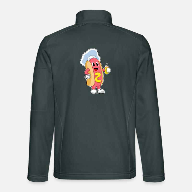 Cuisinière de hot-dog Cuisson de la moutarde Veste en tissu softshell Unisexe