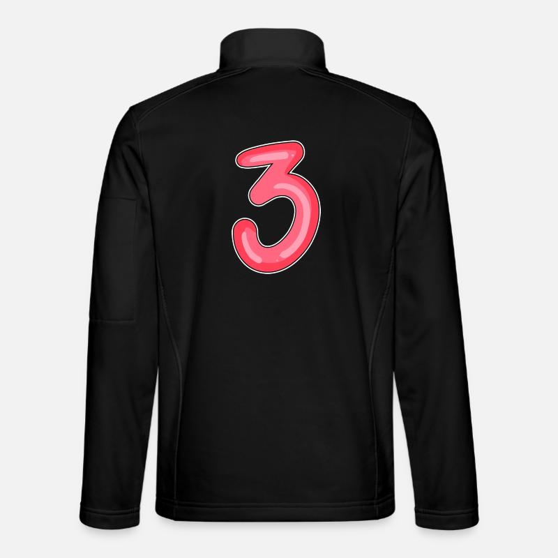 3 - Three - Unisex Softshell Jacket - black