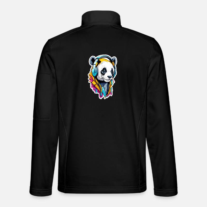 Panda - Unisex Softshell Jacket - black