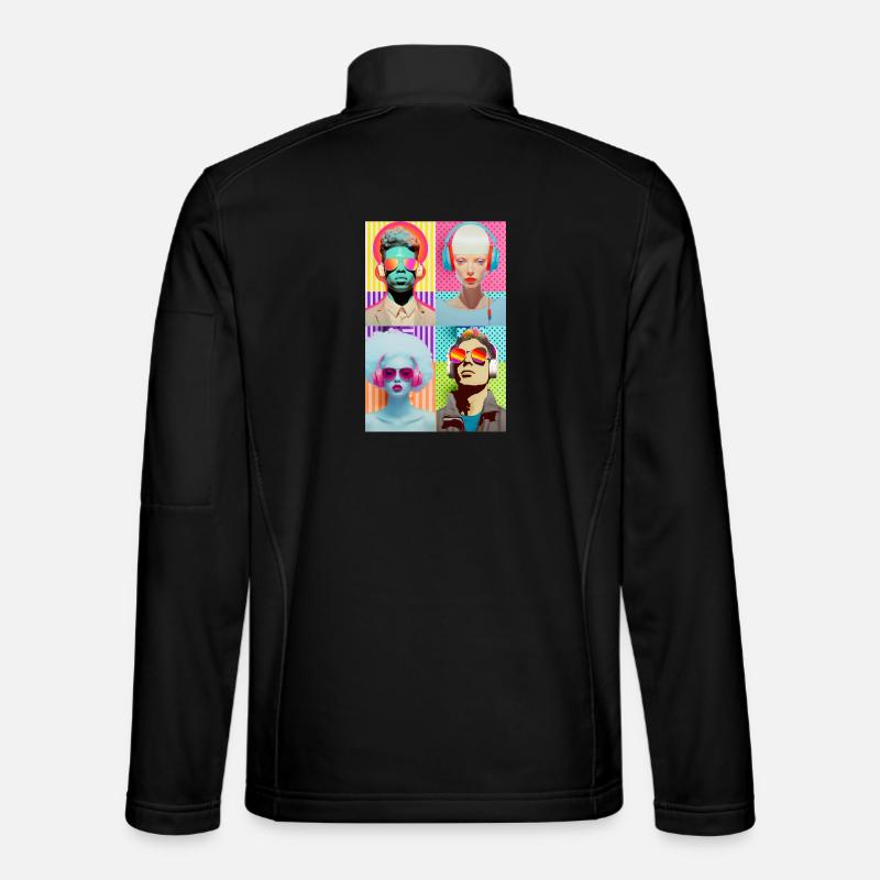 Musik Pop Art Unisex Softshelljacke