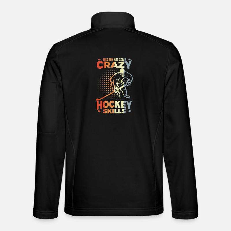 Kleiner Eishockeyspieler - Unisex Softshelljacke - Schwarz