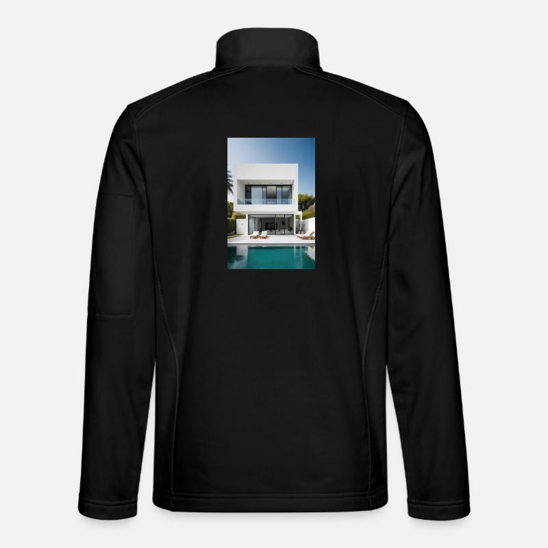 Weiße Villa - Unisex Softshelljacke - Schwarz