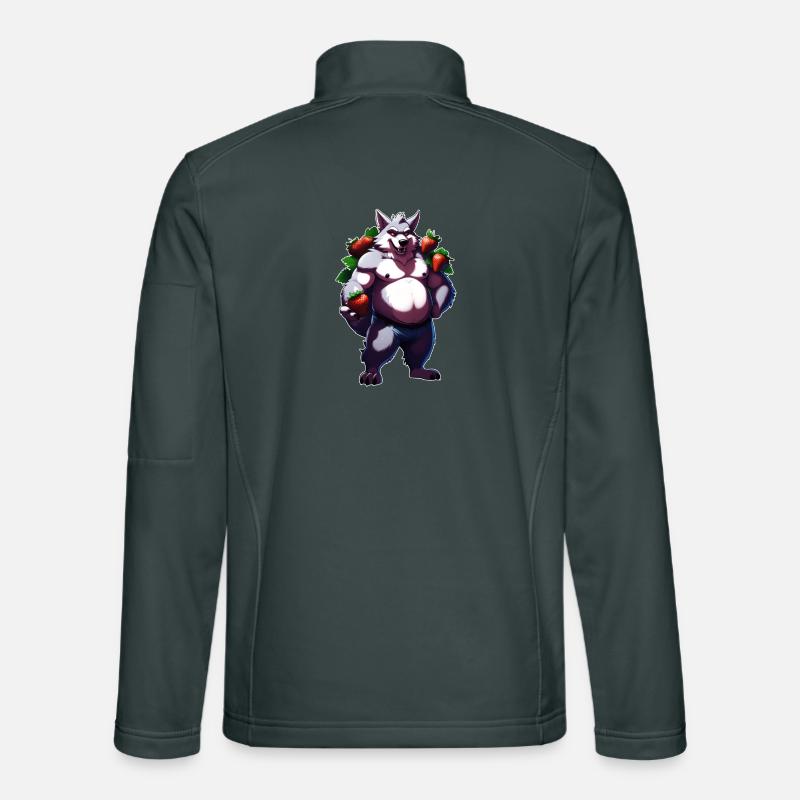 Wolf Erdbeere 1 Unisex Softshelljacke