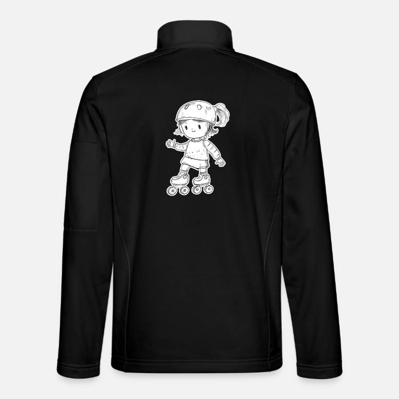 Rollschuhfahrerin - Unisex Softshelljacke - Schwarz