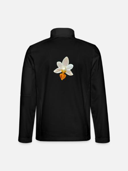 Fleur d’orchidée Phalaenopsis MiniMark Orchidée - Veste en tissu softshell Unisexe - noir - Dos