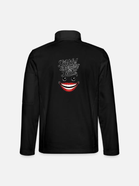 Always smiling - Unisex Softshell Jacket - black
