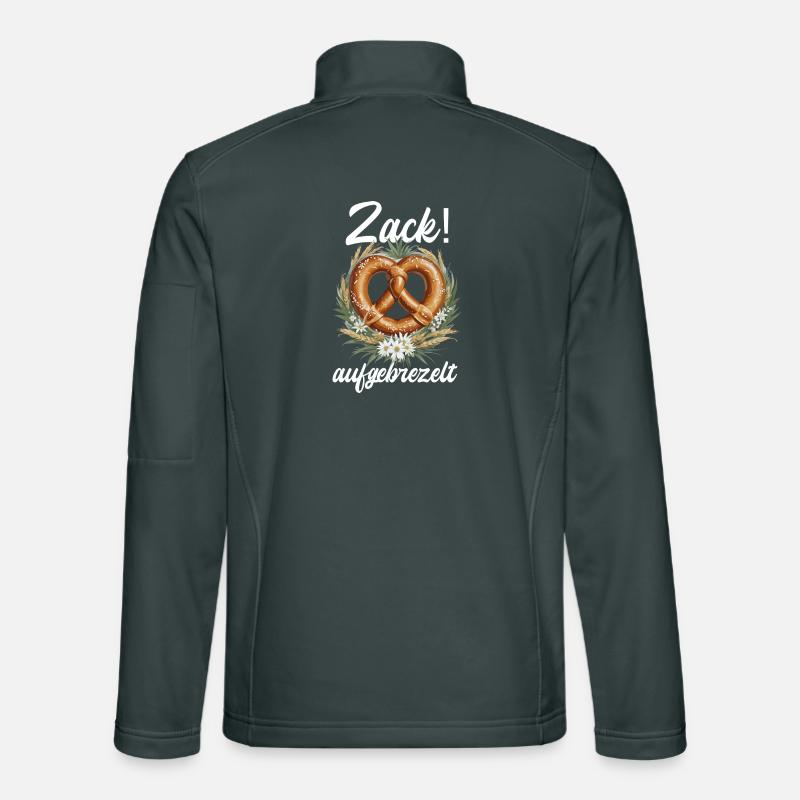Traditional Pretzel Zack Dressed Up Dirndl Unisex Softshell Jacket