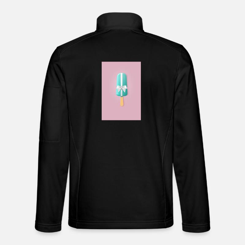 Popsicles with bow – Sweet gift - Unisex Softshell Jacket - black