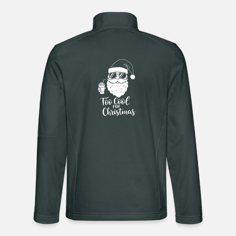 Too Cool For Christmas Santa Style Unisex Softshell Jacket