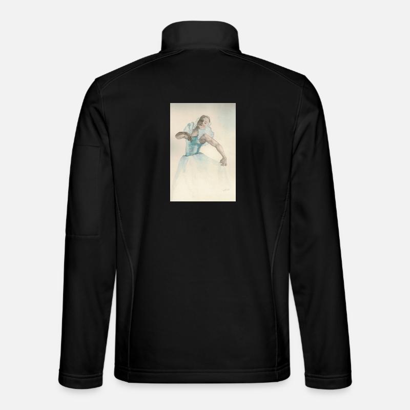 Delicate Ballerina Blue - Unisex Softshell Jacket - black