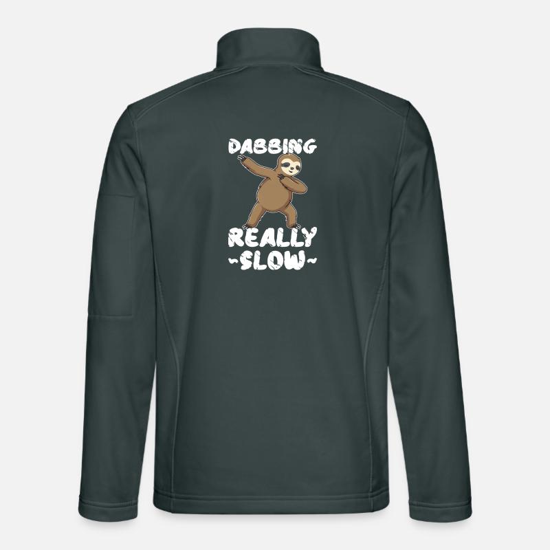 Dabbing Really Slow Sloth Unisex Softshell Jacket