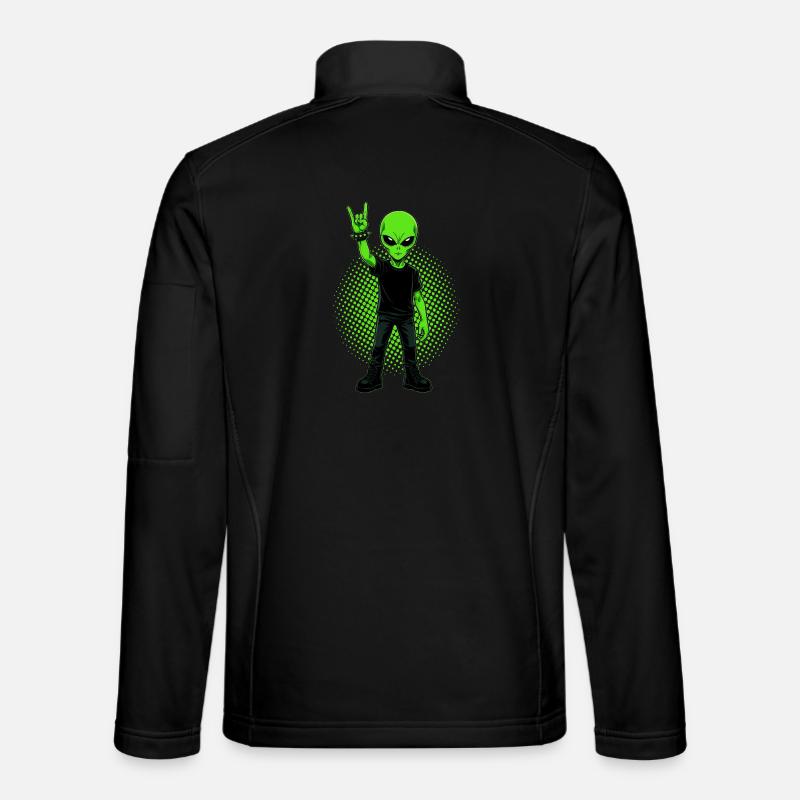 Heavy Metal Alien - Unisex Softshelljacke - Schwarz