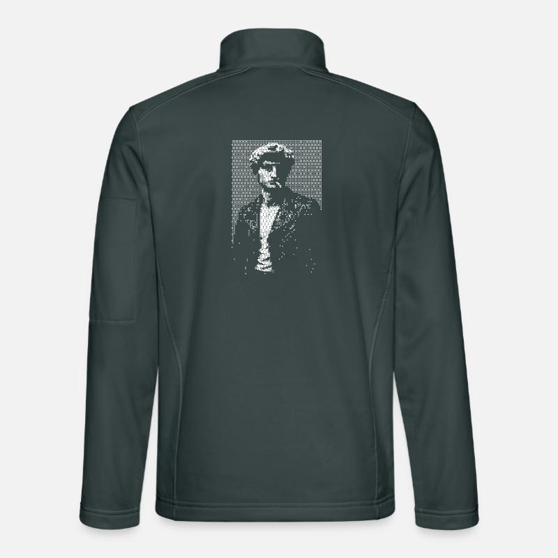 David Michelangelo Halftone Silhouette Portrait Unisex Softshell Jacket