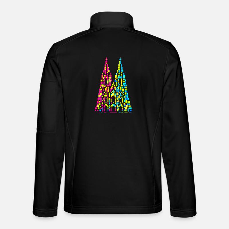 Cologne Cathedral Carnival Carnival Confetti Gift - Unisex Softshell Jacket - black