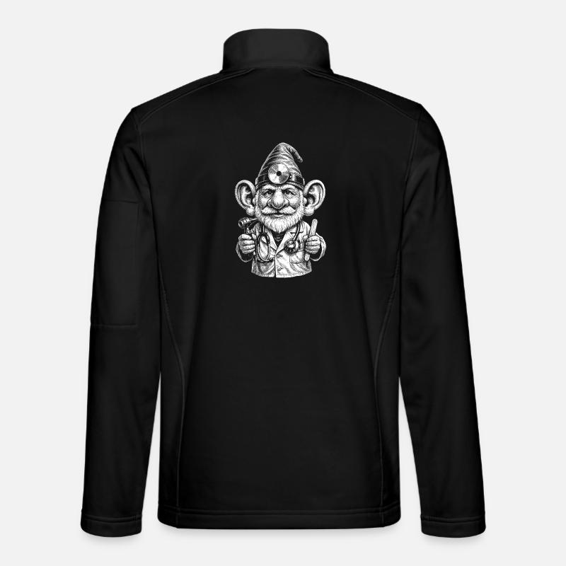 Gnomisk Doktor Tommelfinger Op - Unisex softshelljakke - sort