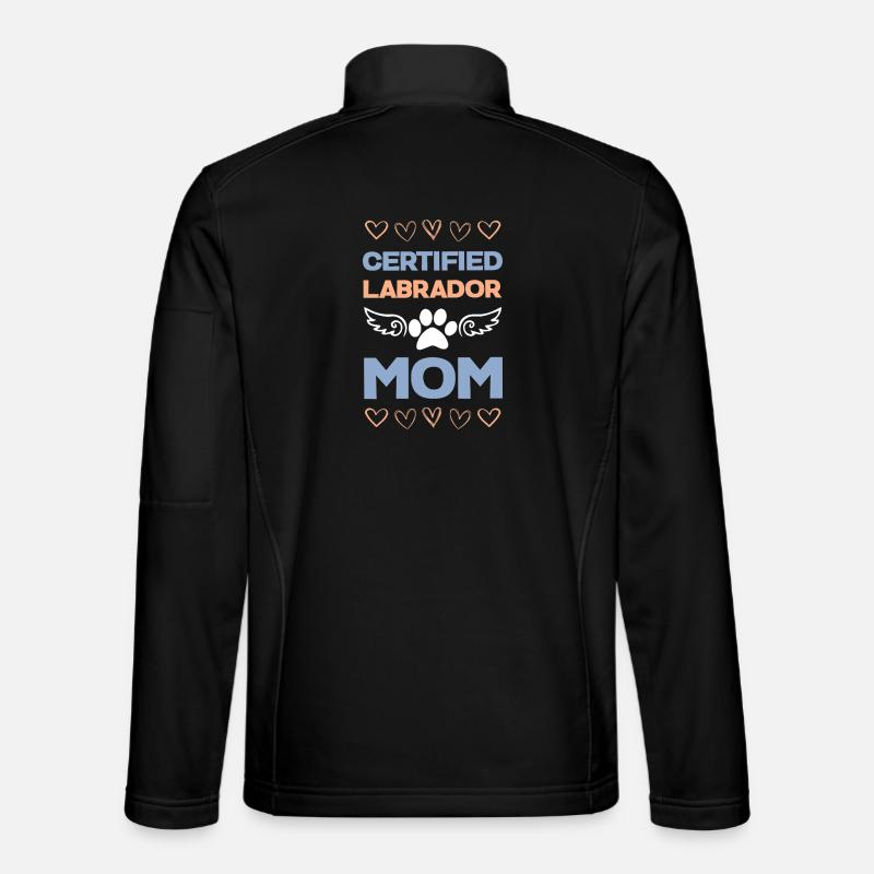 Certified Labrador Mom - Unisex Softshell Jacket - black