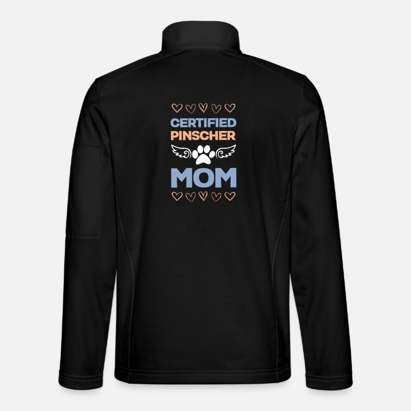 Pinscher Mom Certified - Unisex Softshelljacke - Schwarz