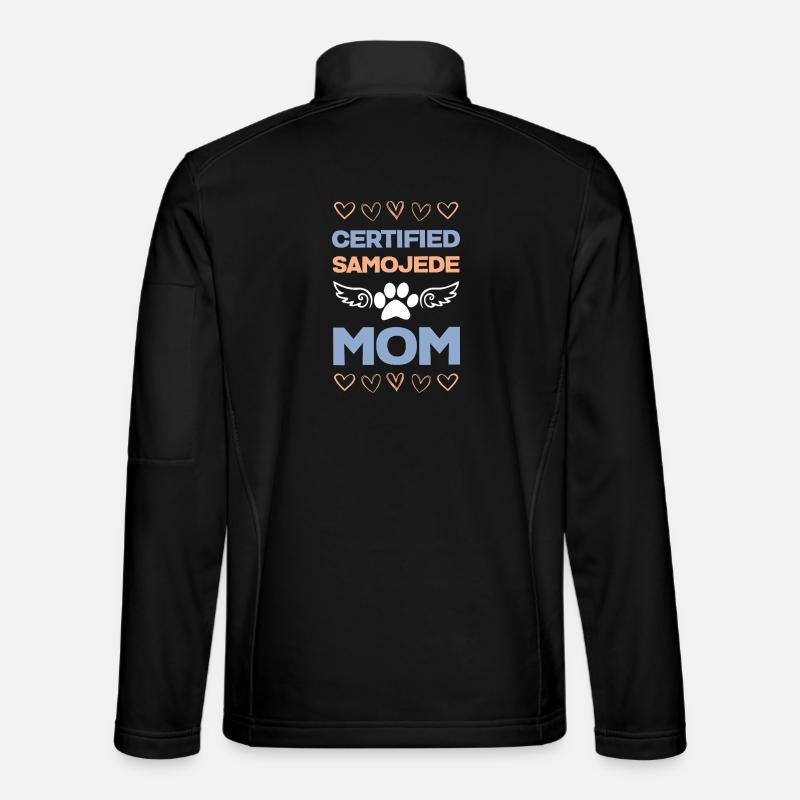 Certified Samoyed Mom Wings - Unisex Softshelljacke - Schwarz