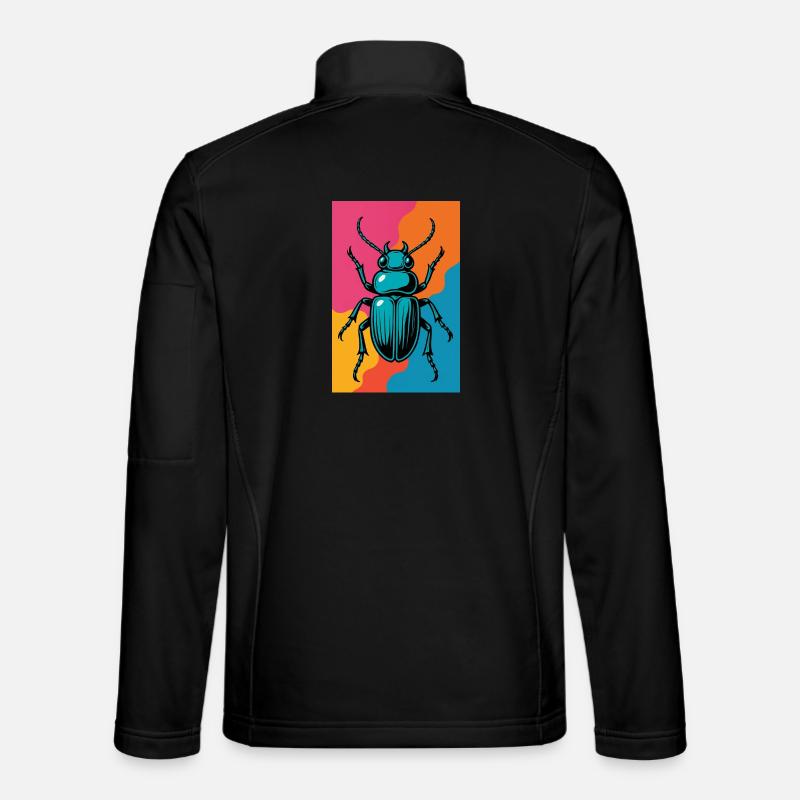 Insect Pop Art Retro - Unisex Softshell Jacket - black