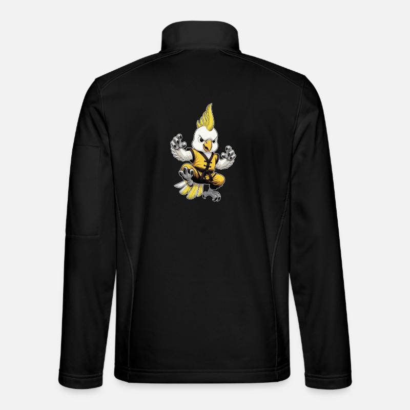Cockatoo Kung-Fu  - Unisex Softshell Jacket - black