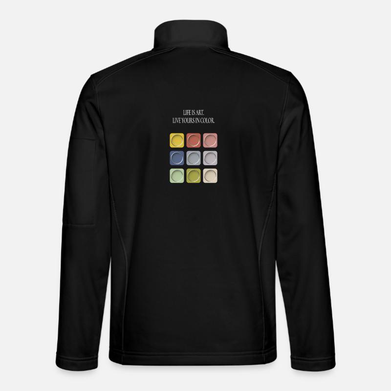 Life Is Art - Unisex Softshelljacke - Schwarz