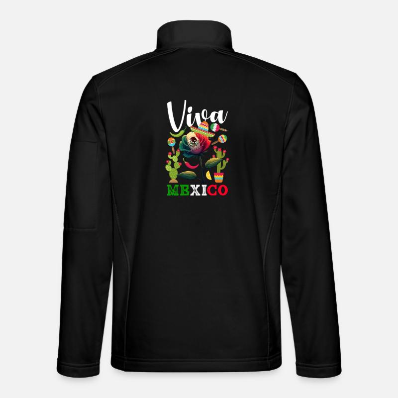 Mexico Pride & Home Mexican Mexico Flag Unisex Softshell Jacket