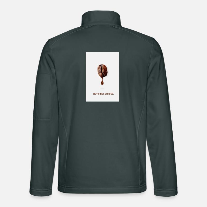 But First Coffee Minimalist Poster Unisex Softshell Jacket