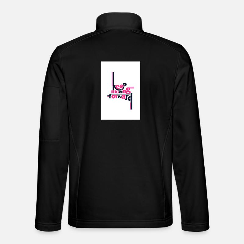 Keep Moving Forward Bold Statement Pink Unisex Softshell Jacket