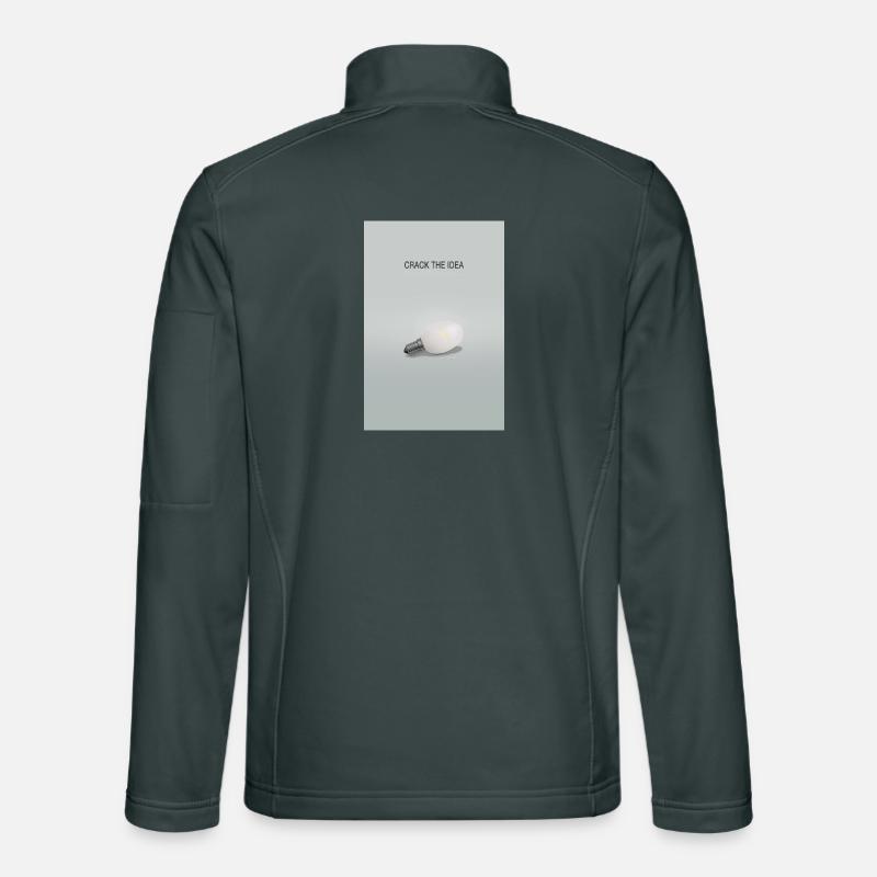 Crack The Idea Minimal Poster Design Unisex Softshelljacke