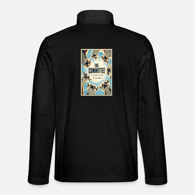 Das Komitee-Lemurs-Plakat - Unisex Softshelljacke - Schwarz