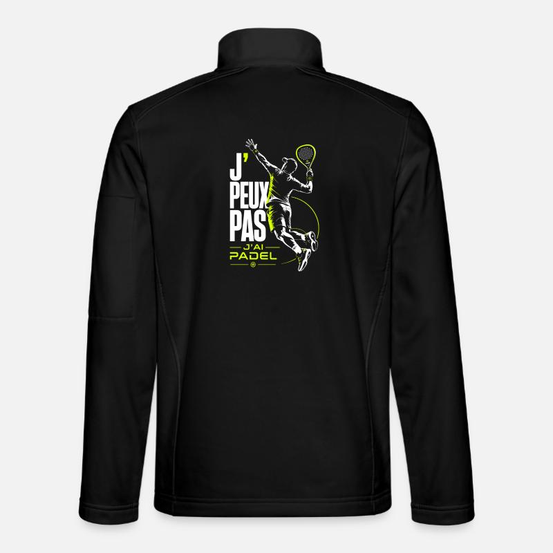 J’Peux Pas J’ai Padel Neon - Veste en tissu softshell Unisexe - noir
