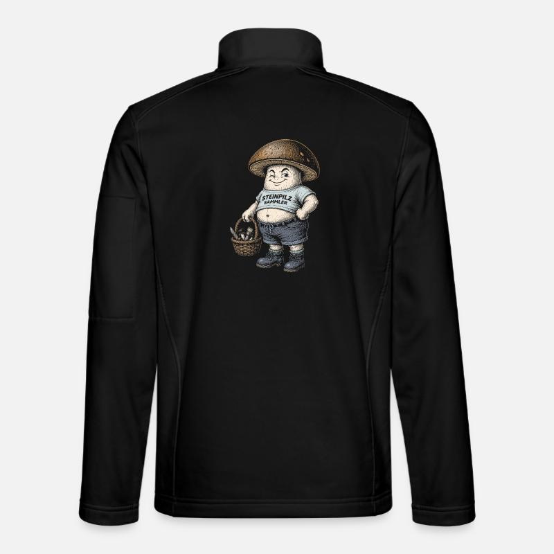Steinpilze - Unisex Softshelljacke - Schwarz