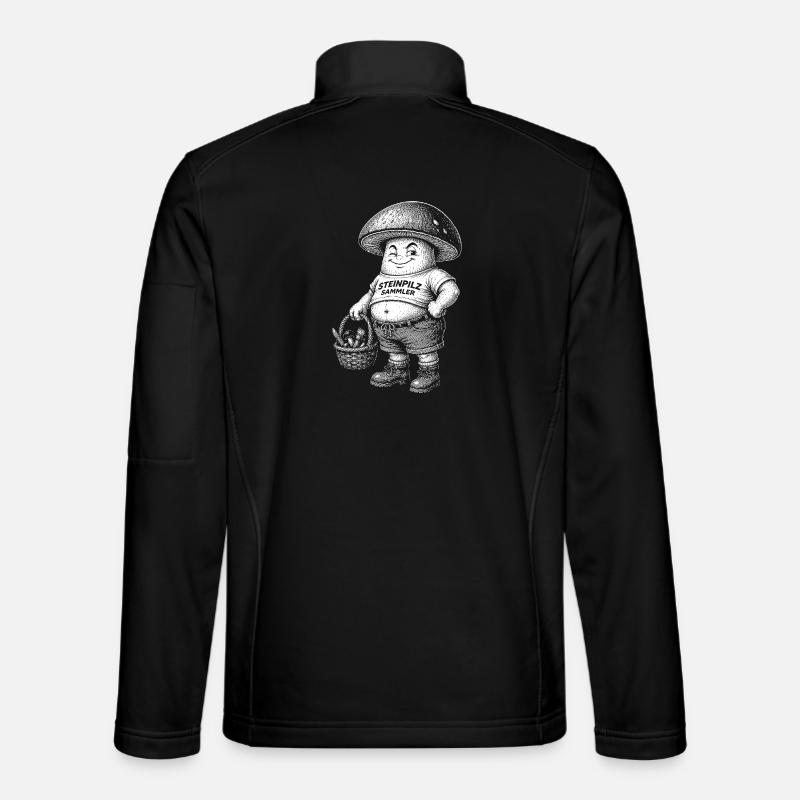 Steinpilze - Unisex Softshelljacke - Schwarz