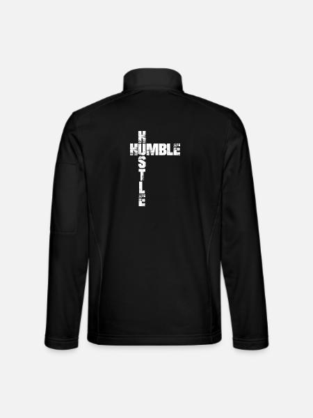 Humble Hustle Entrepreneur Homme d’affaires Businesswom - Veste en tissu softshell Unisexe - noir - Dos