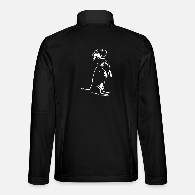 Dachshund "Black Edition" - Unisex Softshell Jacket - black