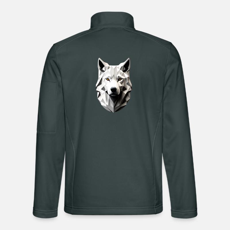 Tête du Loup Blanc Veste en tissu softshell Unisexe