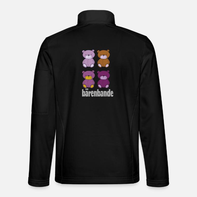 bärenbande - Unisex Softshelljacke - Schwarz