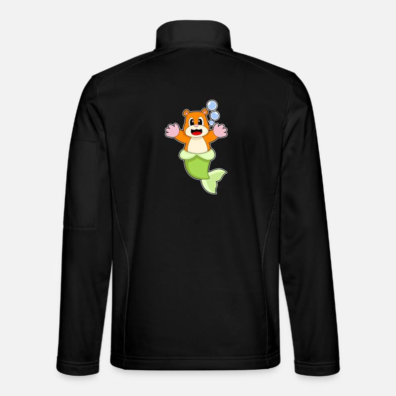 Hamster Sirène - Veste en tissu softshell Unisexe - noir