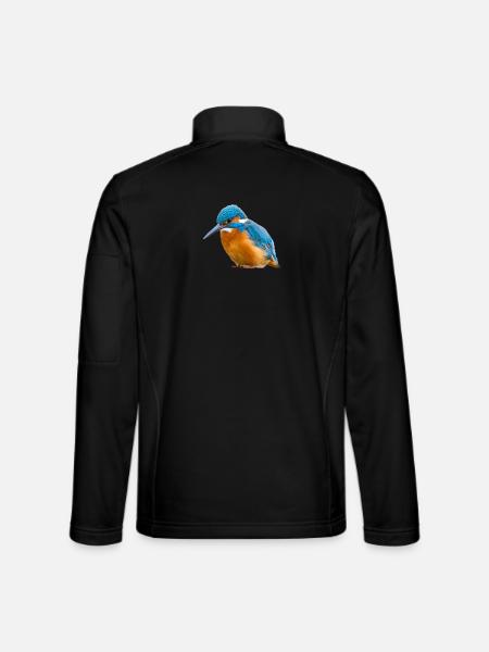 Eisvogel Kingfisher Alcedo Atthis Vogel Natur - Unisex Softshelljacke - Schwarz